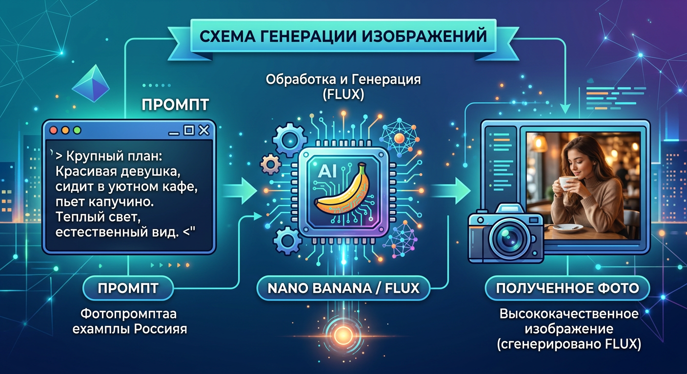 Промпты для генерации фото — 80 готовых промптов для нейросети 2026