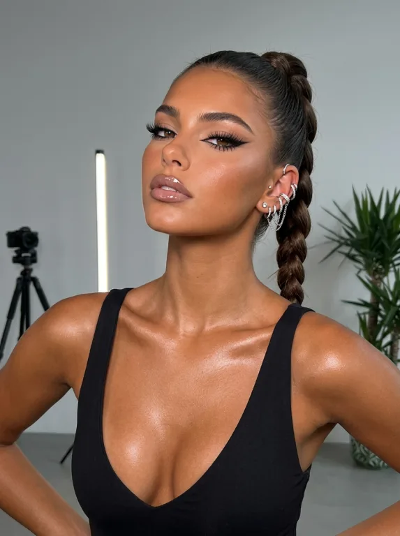 With Makeup by a Makeup Artist