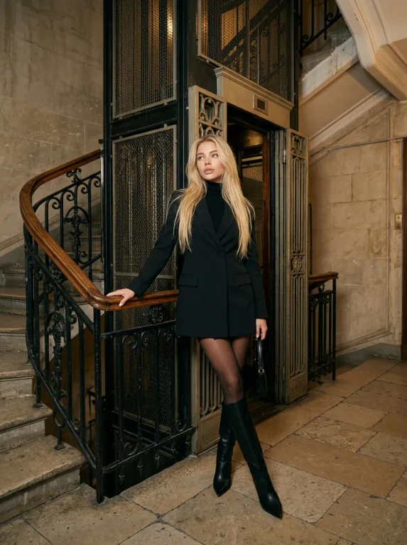 Portrait on the Stairs