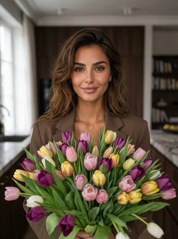 Селфи с цветами