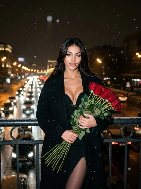 На ночном мосту