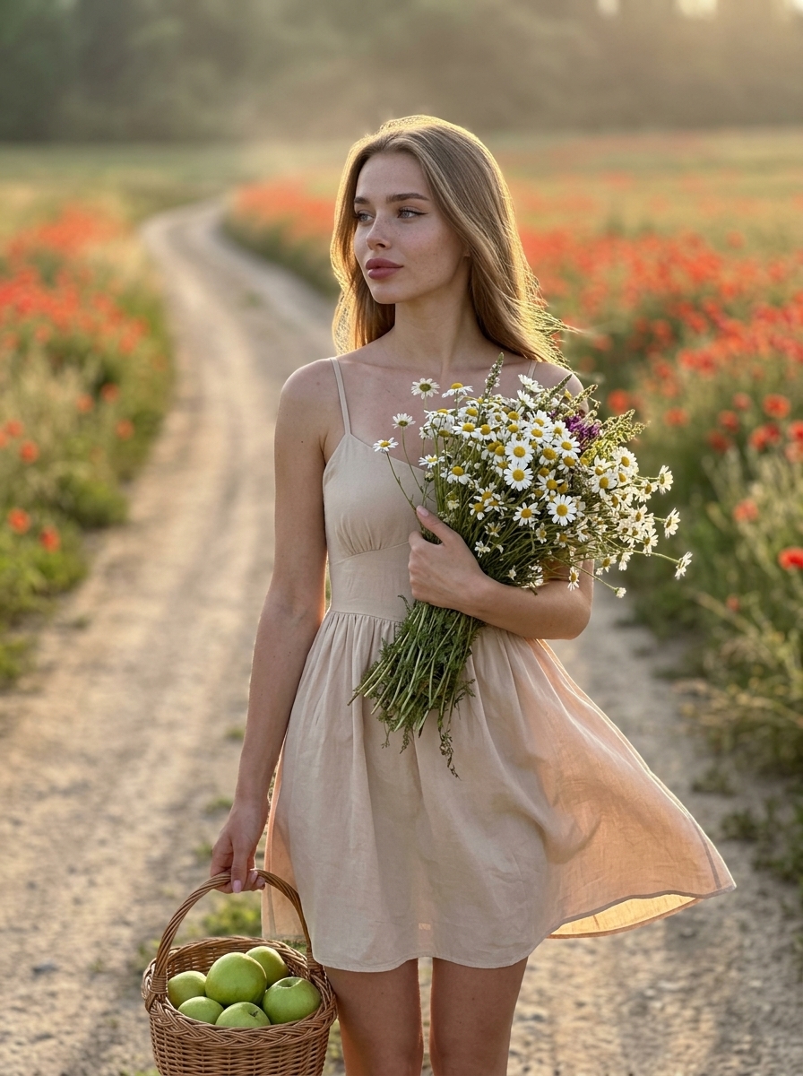 Закат среди маков