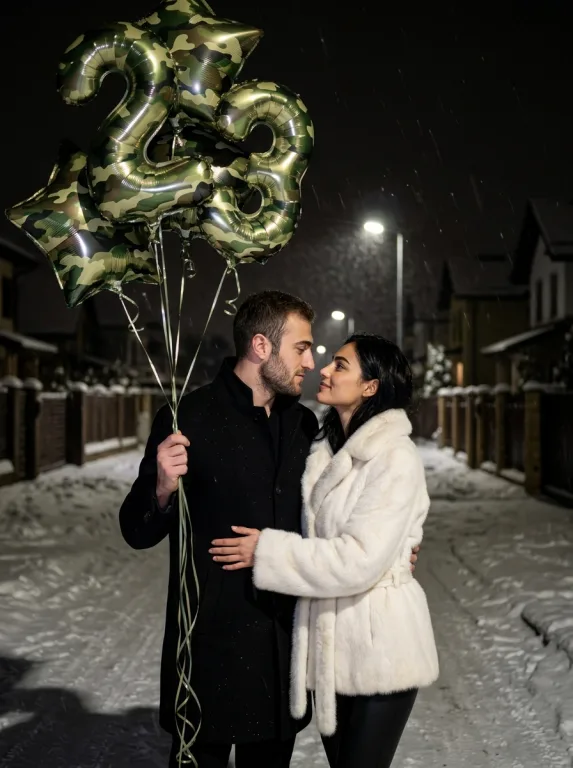 Portrait with balloons for February 23