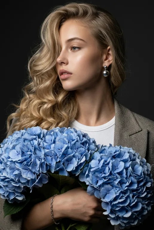 Portrait with Flowers