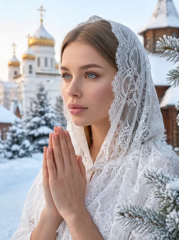 На фоне церкви