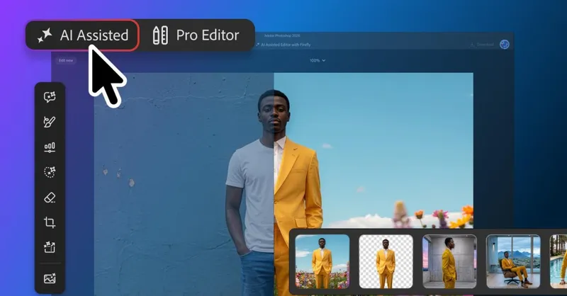 Adobe встроила ИИ в Photoshop: новый интерфейс и умные маски