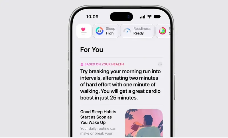 Apple переработала Health: приложение посчитает «возраст здоровья» и даст оценку готовности