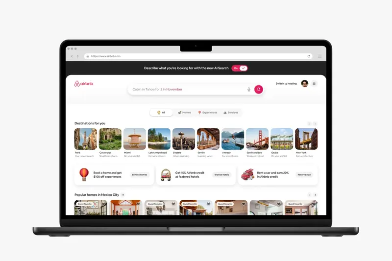 Airbnb добавил AI-поиск жилья и социальные функции для путешествий
