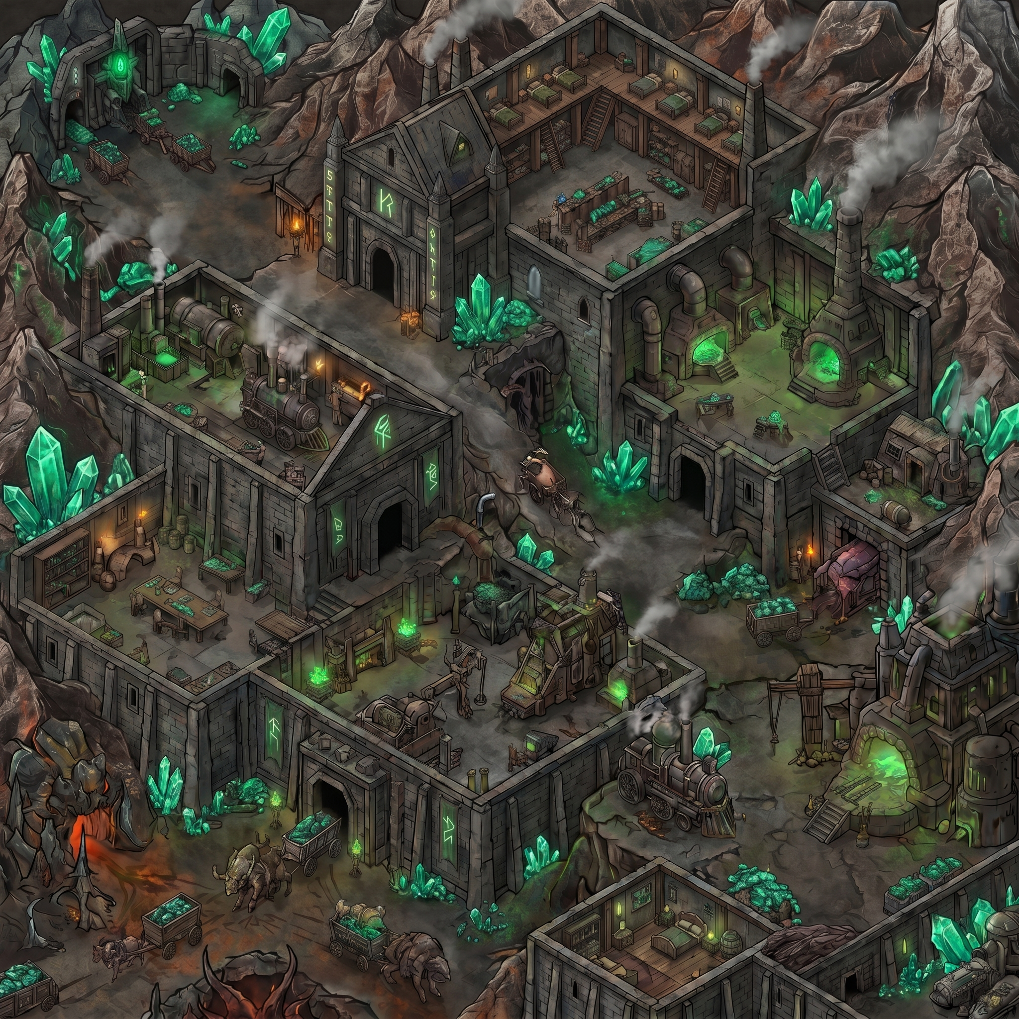 приблизь карту и убери людей и добавь малахит