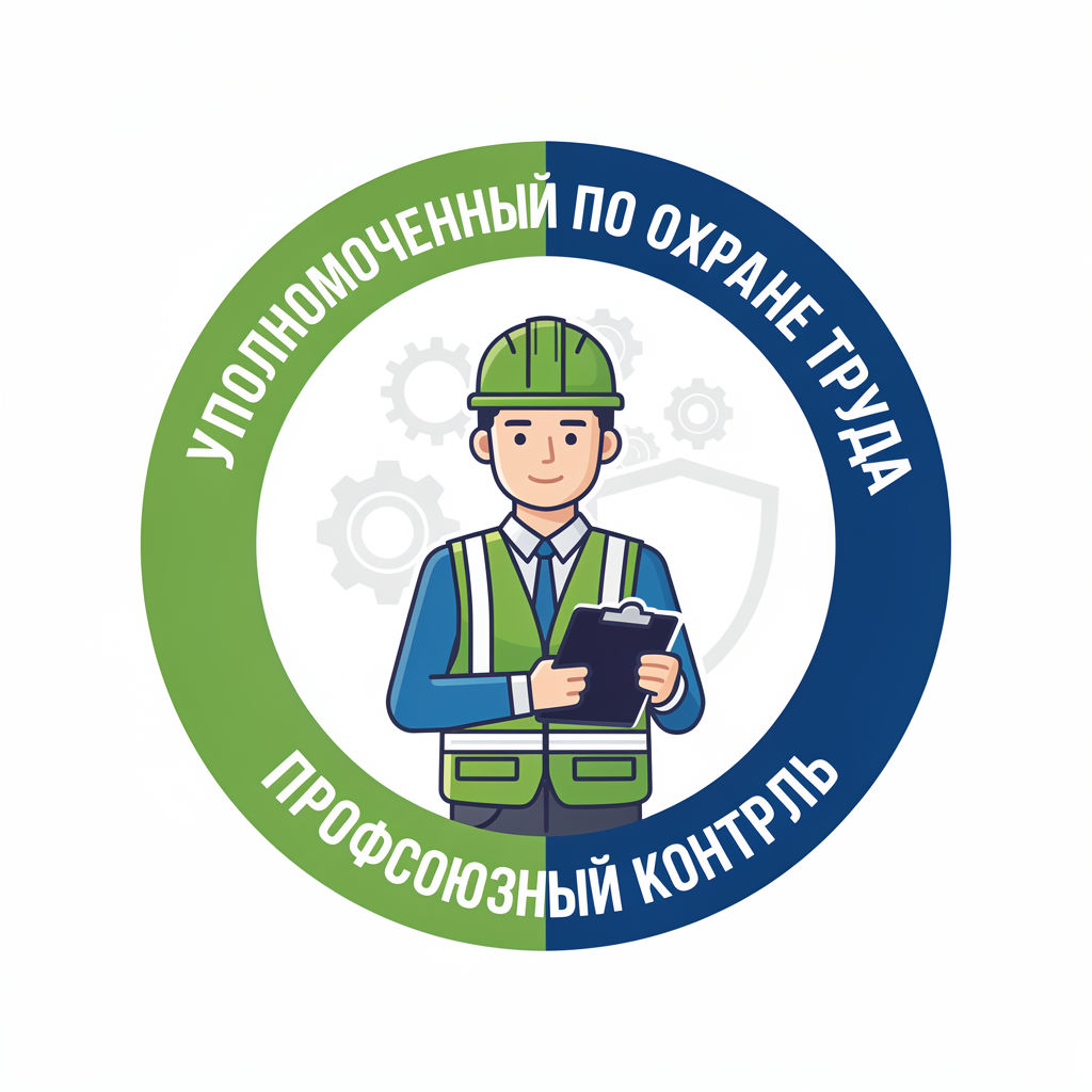 сделай круглую картинку уполномоченный по охране труда, профсоюзный контроль