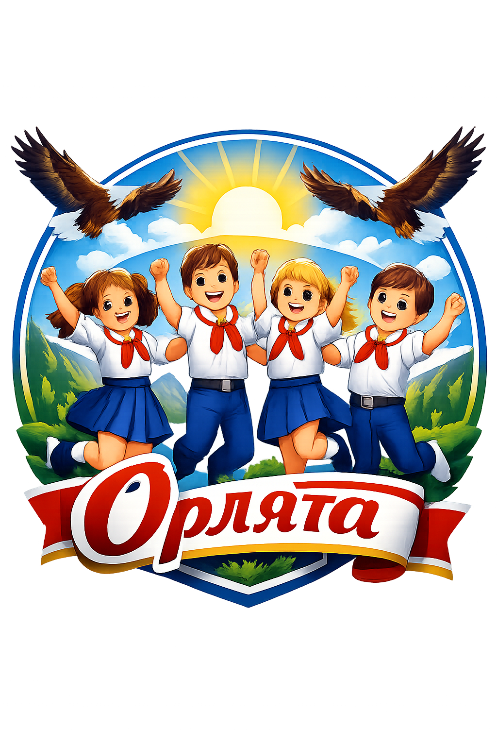 придумать эмблему по описанию 
Представьте себе картину, полную света, радости и