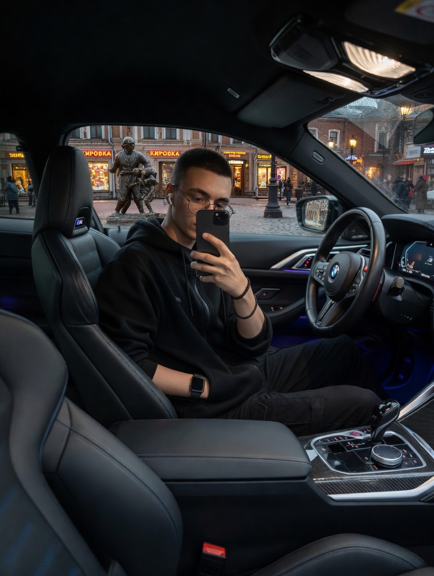 сделай фотку более реалистичной и что бы на фоне была какая-то улица с челябинск