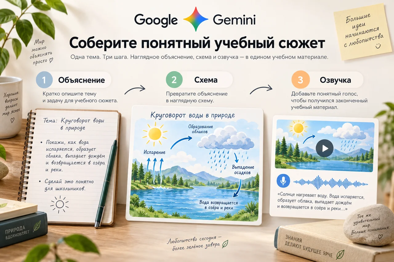 Google — Соберите понятный учебный сюжет