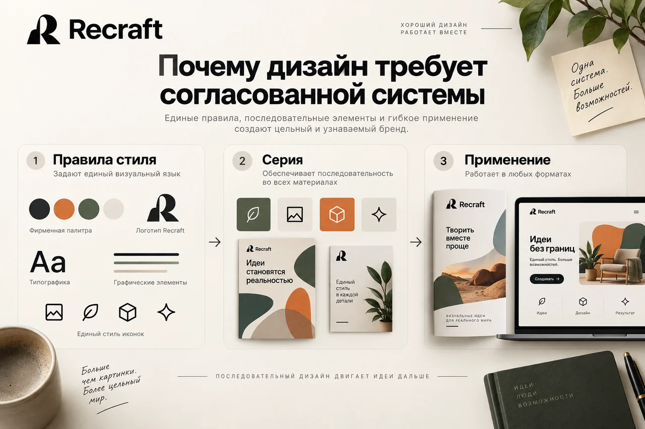Recraft — Почему дизайн требует согласованной системы