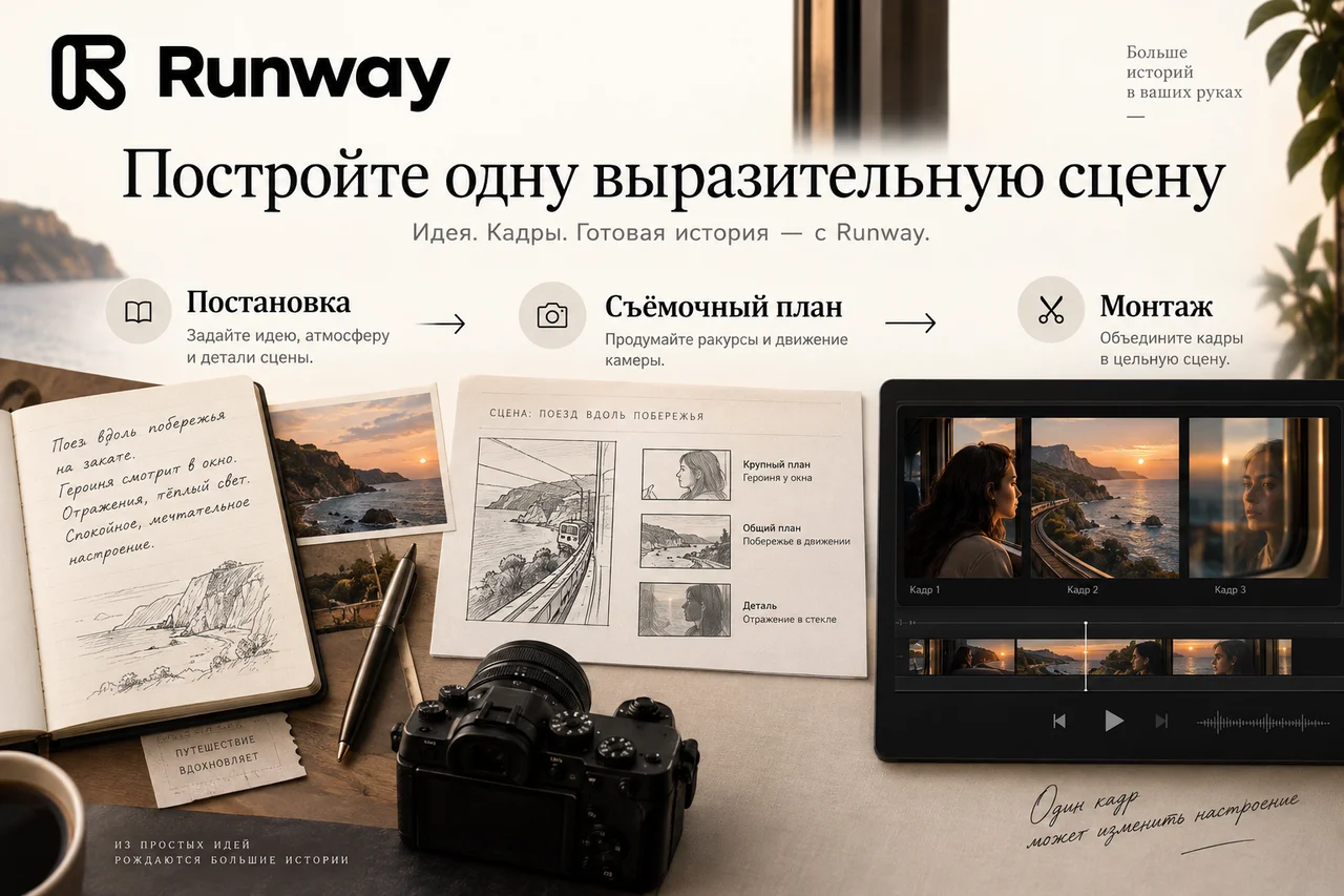 Runway — Постройте одну выразительную сцену