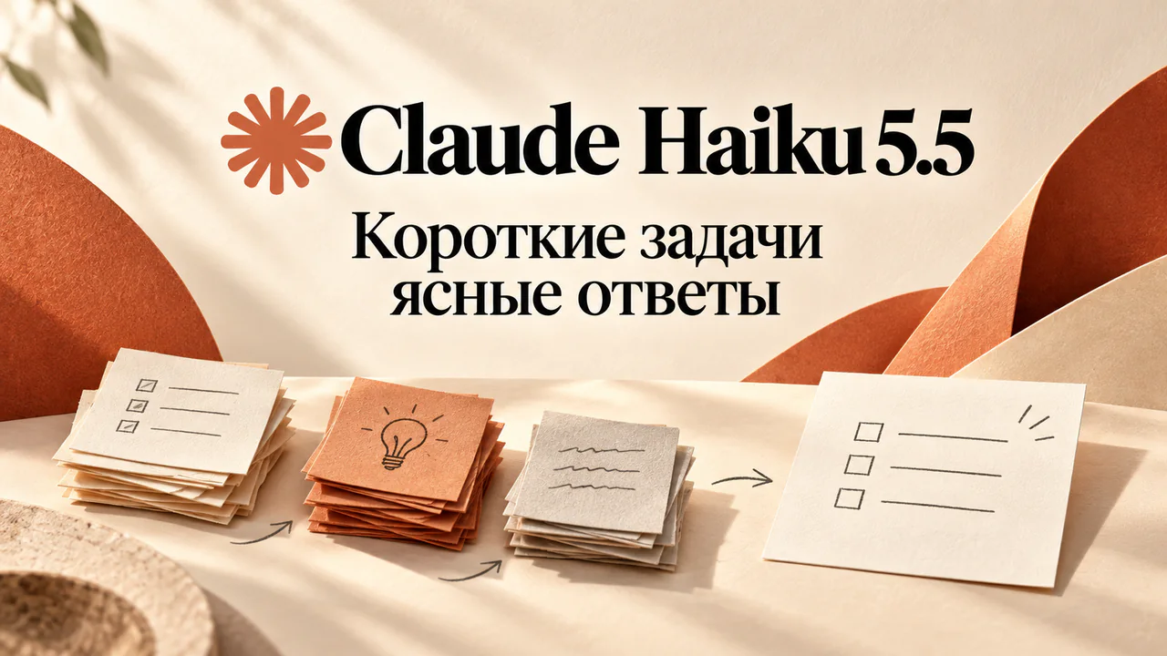 Claude Haiku 5.5 помогает упорядочить рабочие материалы