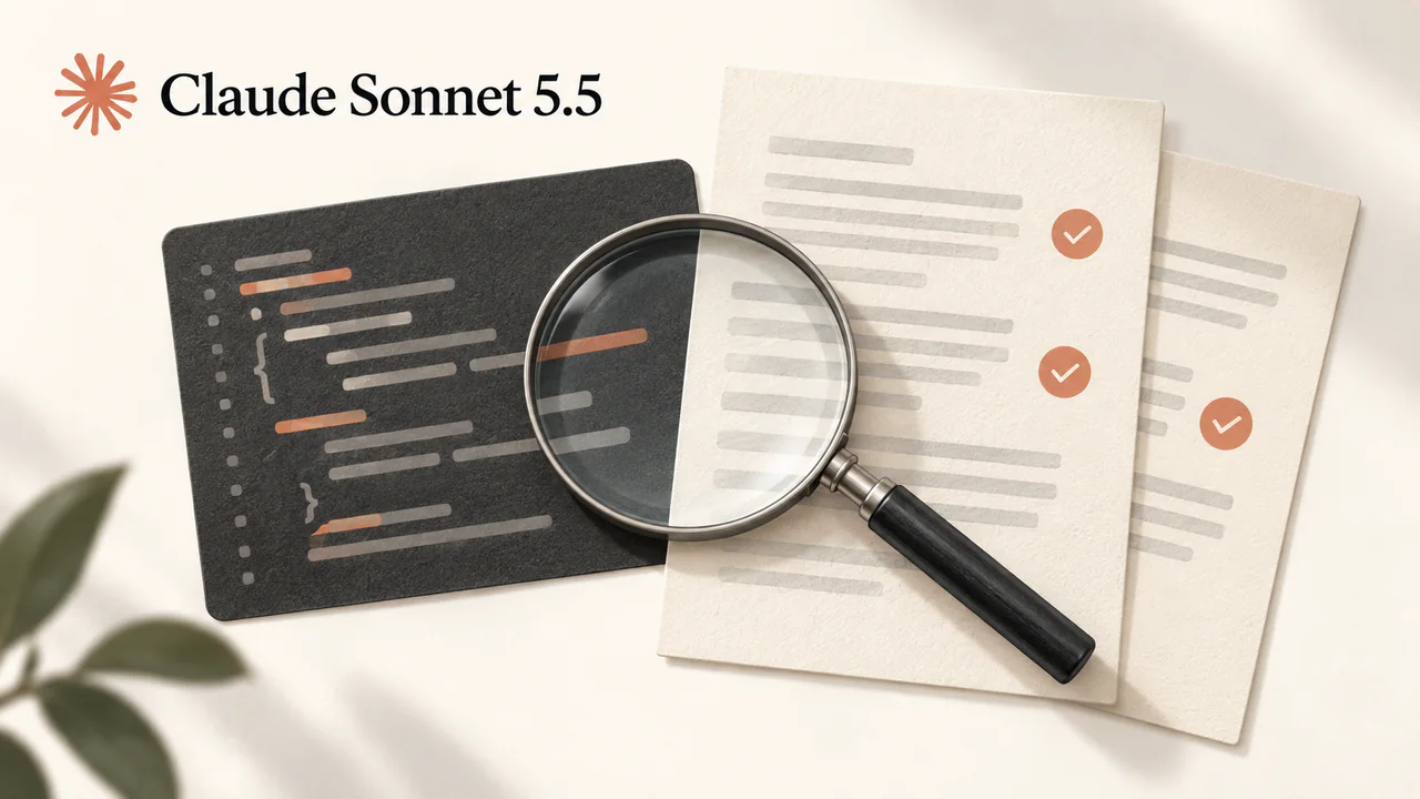 Claude Sonnet 5.5 и сопоставление выводов с исходником