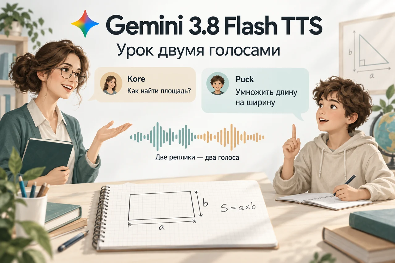 Учитель Kore и ученик Puck объясняют площадь
