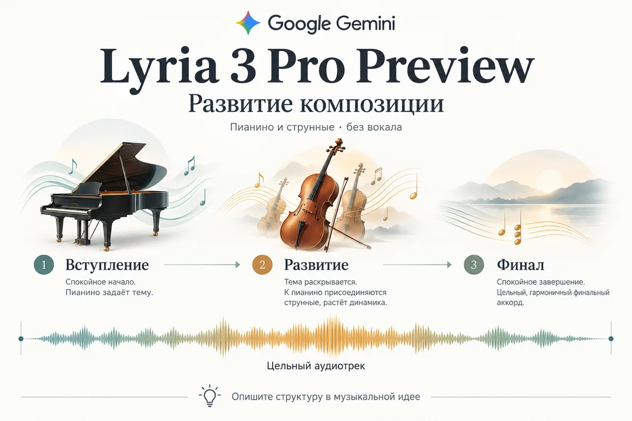 Три последовательные части цельного трека