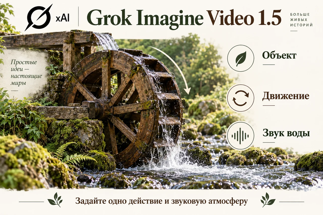 Grok Imagine Video 1.5 — составление описания