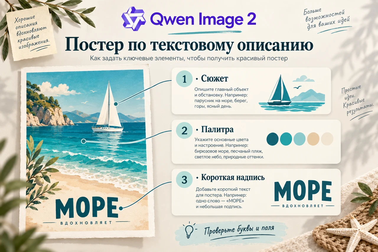 Qwen Image 2 — составление описания
