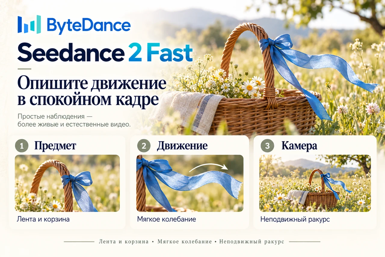 Seedance 2 Fast — составление описания