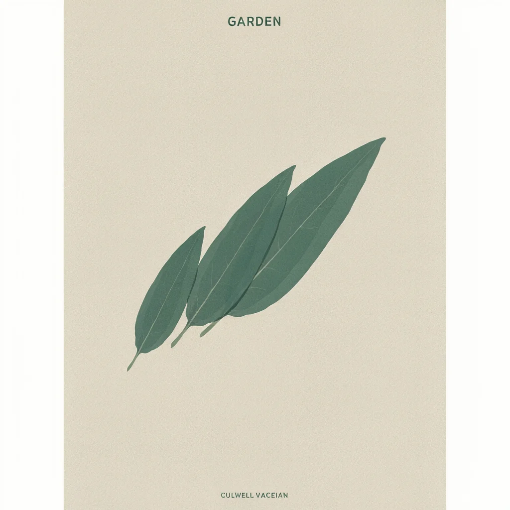 Ботанический постер с заголовком GARDEN — Ideogram V3