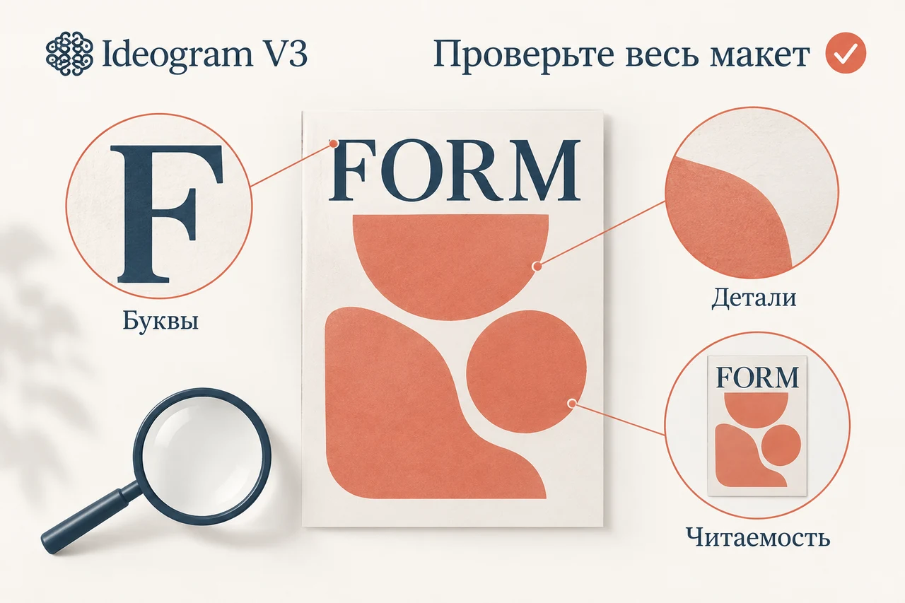 Проверьте макет перед публикацией — Ideogram V3