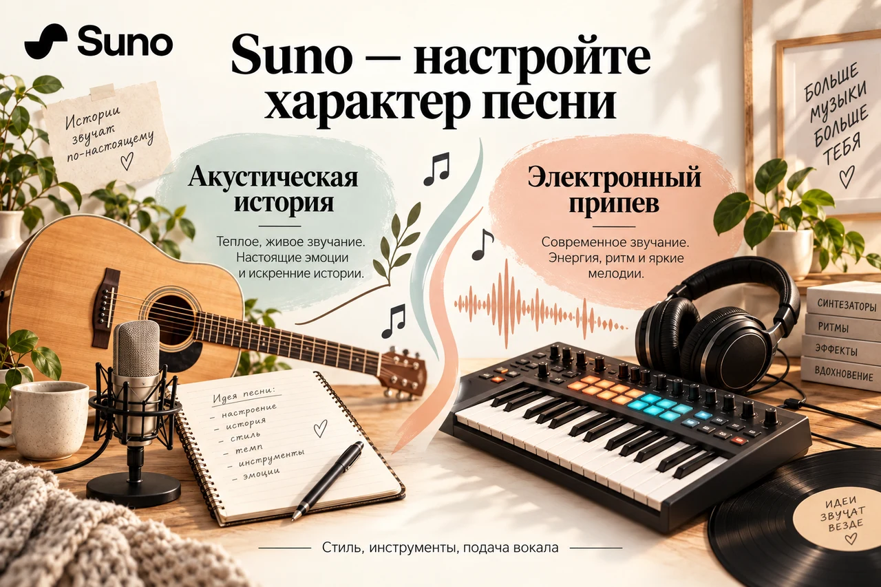 Suno — акустическая история и электронный припев