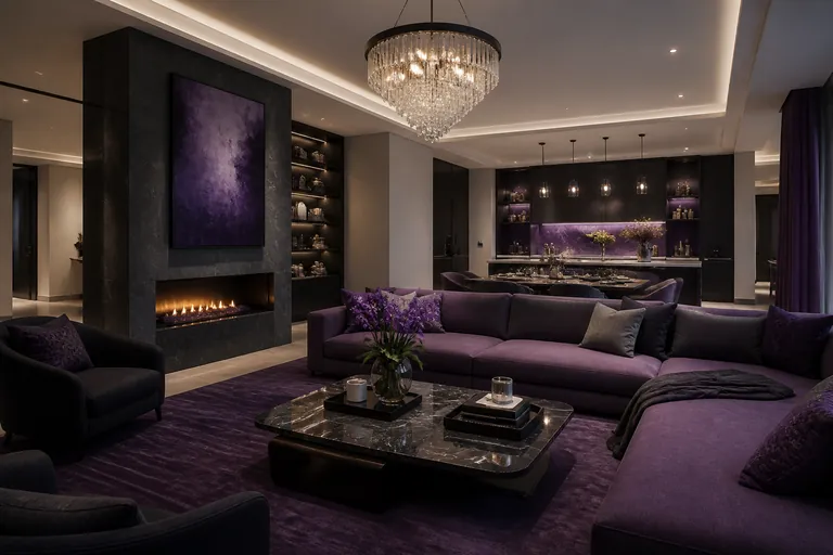 Фиолет. тёмно-фиолетовый с голубым акцентом