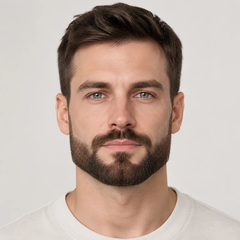 Квадратная борода. чёткие углы по линии челюсти, «boxed beard»