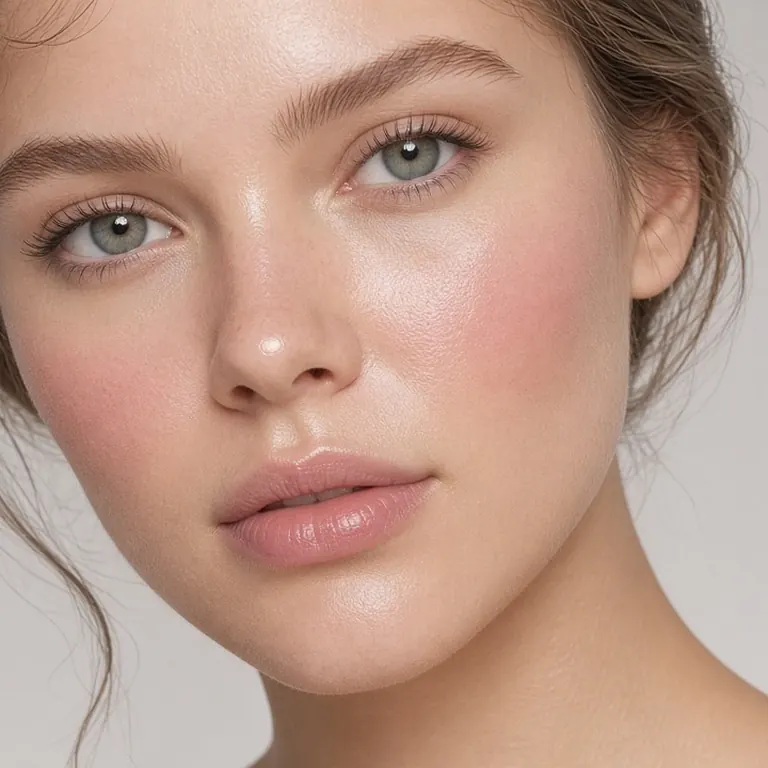 Aura blush. румянец от щёк к вискам и переносице