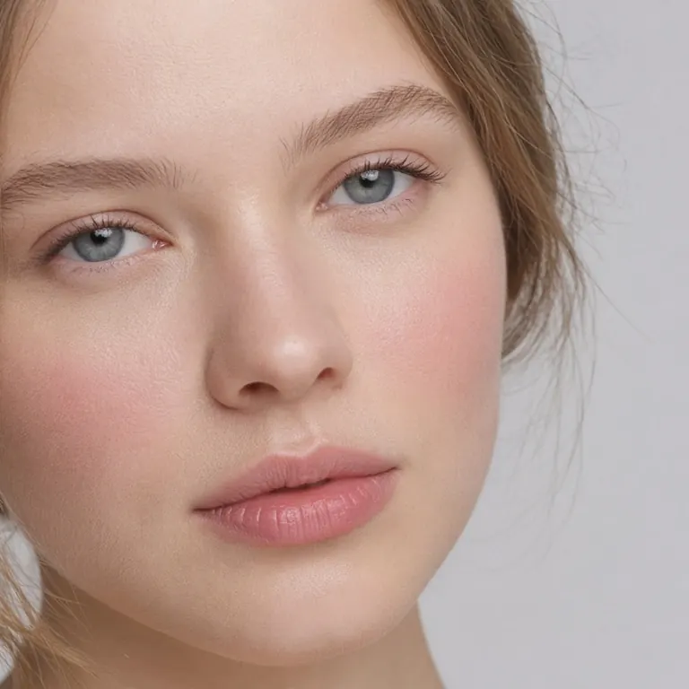 Романтичный sheer. полупрозрачный розово-персиковый румянец и губы
