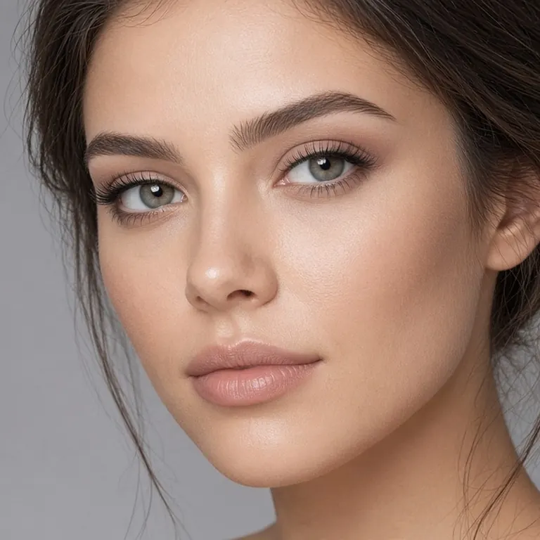Корпоратив. элегантный soft glam, сдержанный блеск губ
