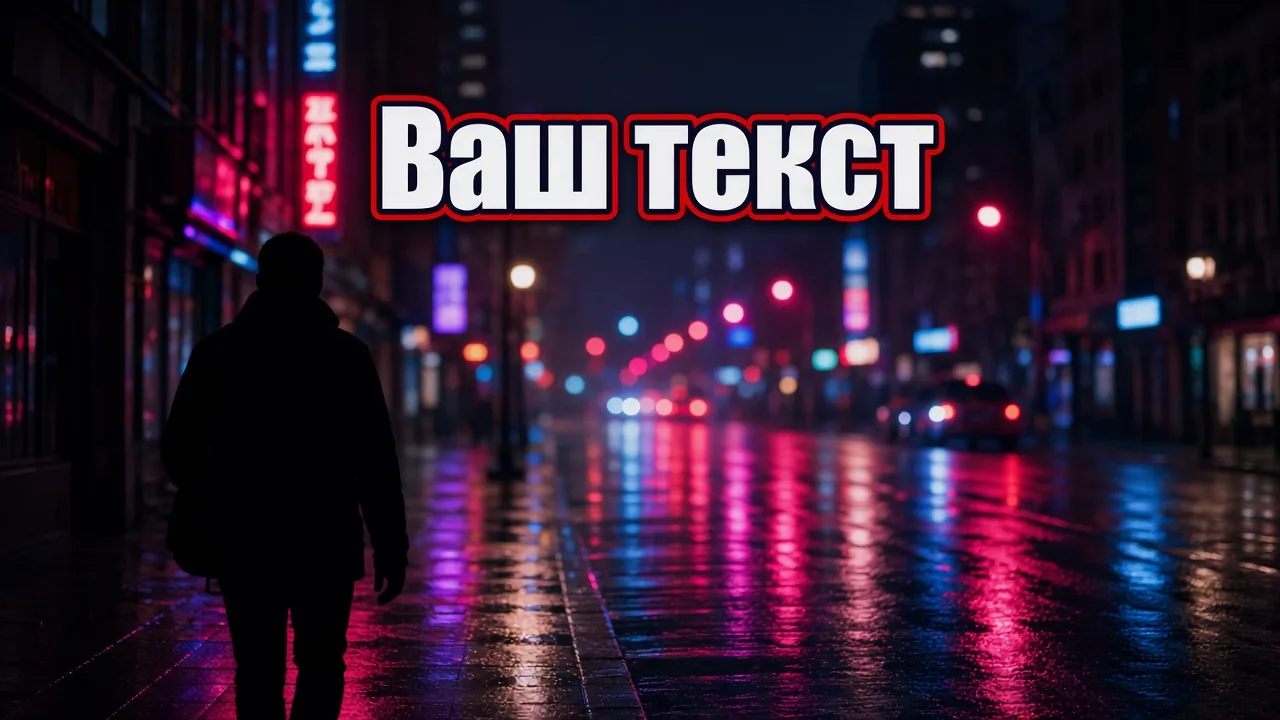 Тот же кадр с плакатной надписью