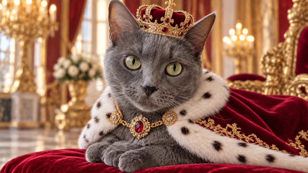 Кошка после королевского образа