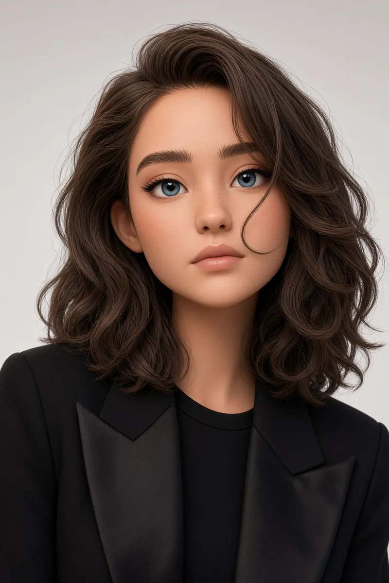 Женский портрет в toon-CGI 3D