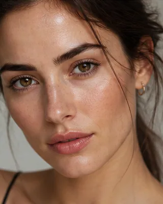 Beauty крупный план. Детали лица и естественная кожа