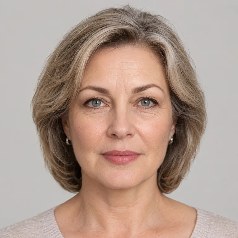 Ранние 50-е. возраст ~50–53 лет, выраженная зрелость