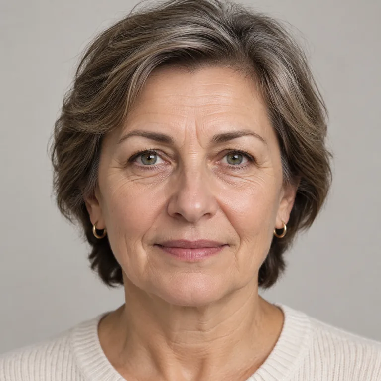 Середина 50-х. возраст ~54–57 лет, более глубокие линии