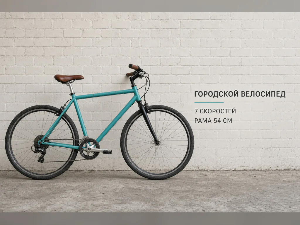 Честная информационная карточка подержанного велосипеда для объявления на Авито