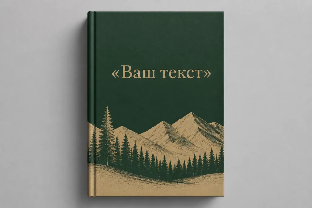 Хвойный. тёмно-зелёный и песочный
