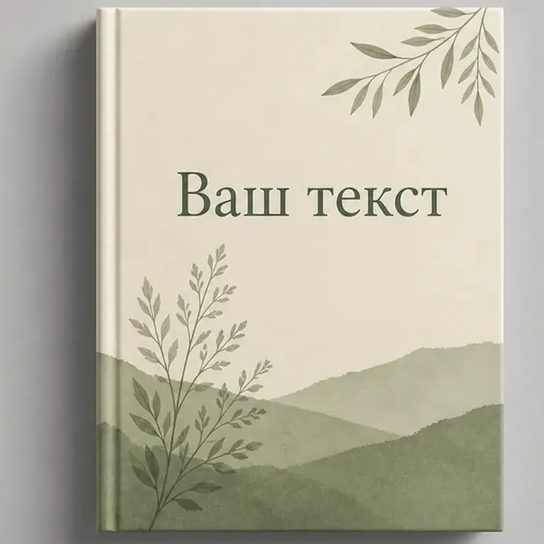 Шалфей. молочный фон и приглушённый зелёный