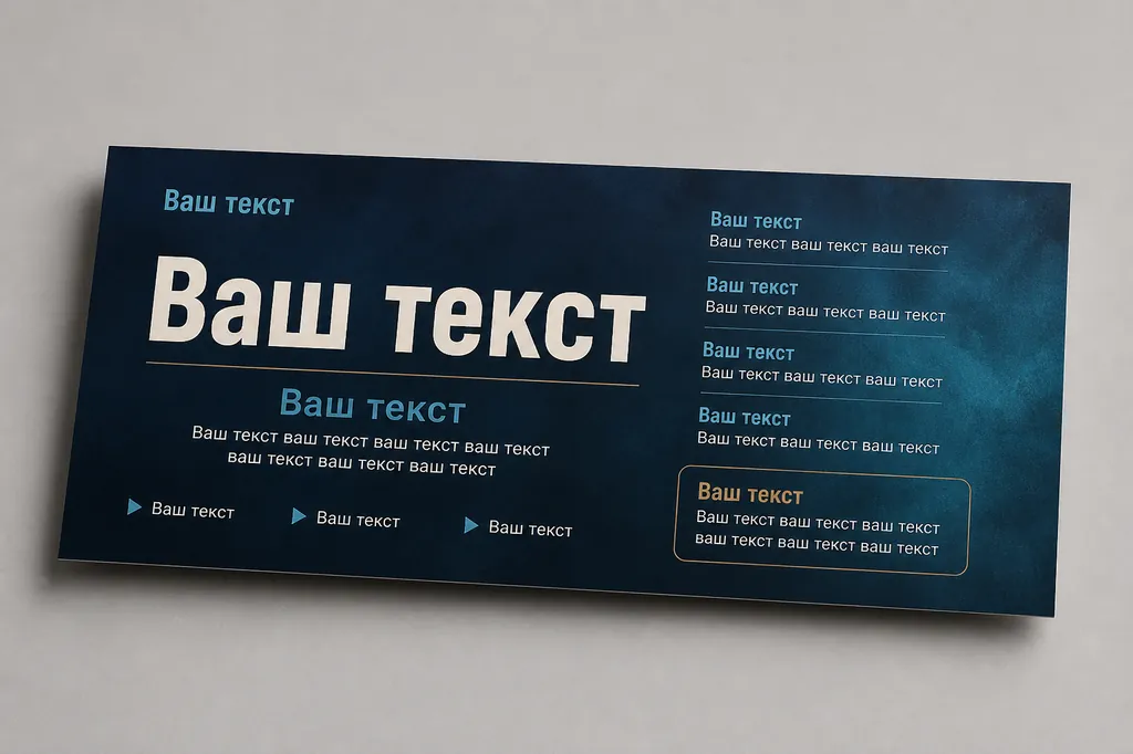 Информативный. несколько уровней текста