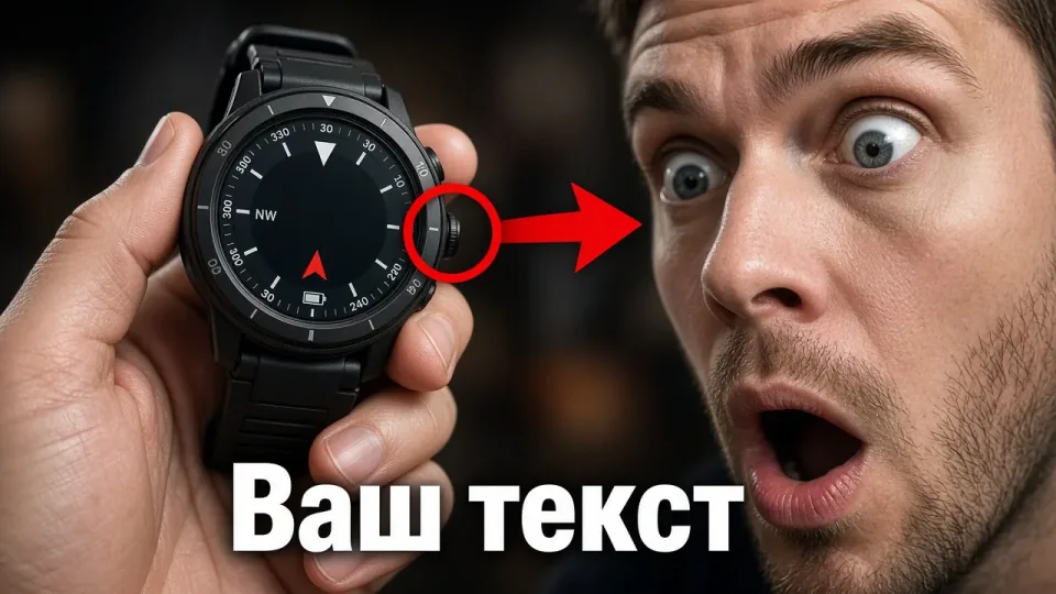Обзор. товар + лицо, стрелка/кружок на детали