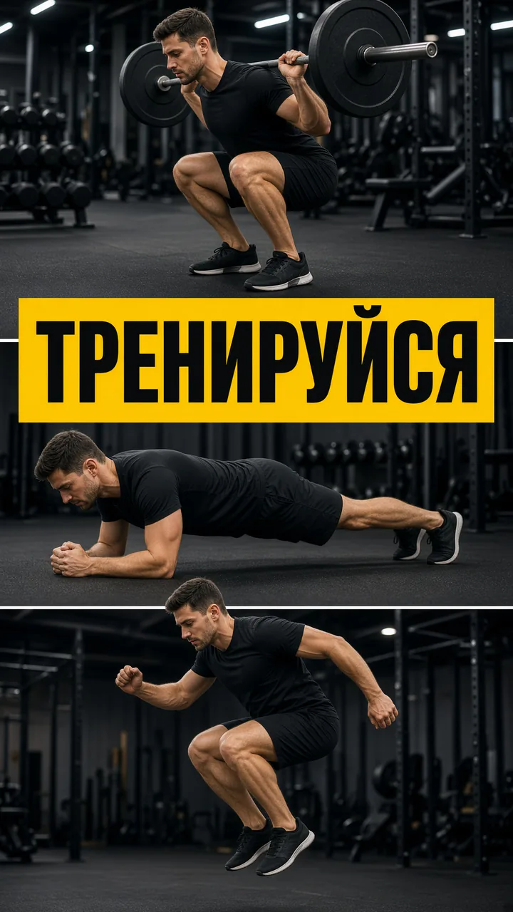 Три кадра стопкой. Три кадра один над другим