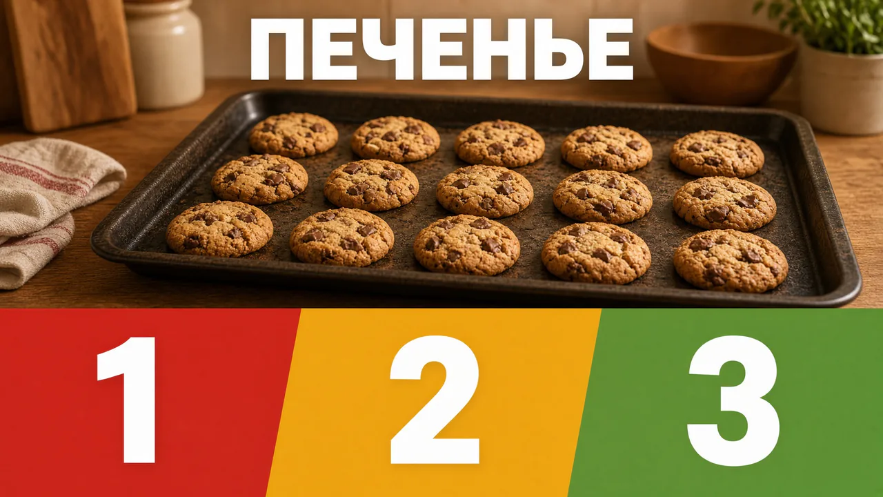 1-2-3. Три цветных плашки шагов снизу