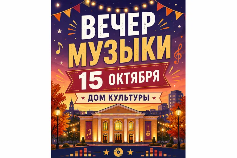 Городской праздник. тёплые локальные цвета, понятная дата и место