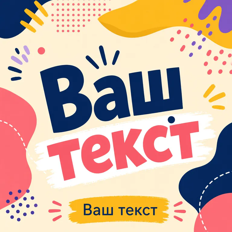 Игривый. мягкие формы, живые акценты, открытая типографика