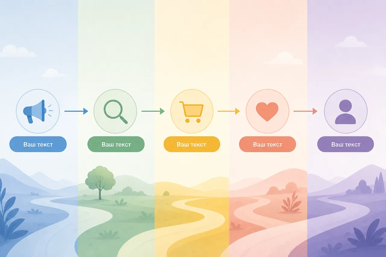 Спокойная customer journey карта касаний